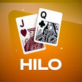Hilo card game with playing cards
