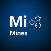 Mi Mines minimalist game logo