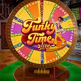 Funky Time live casino wheel game